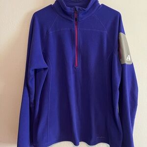3/$20 Eddie Bauer First Ascent Womens Medium Purple 1/4 Zip Polartec Pullover XL